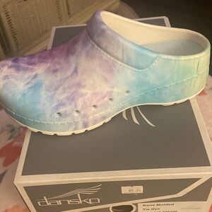 DANSKO CLOGS- New In Box Kane Molded Tie Dye